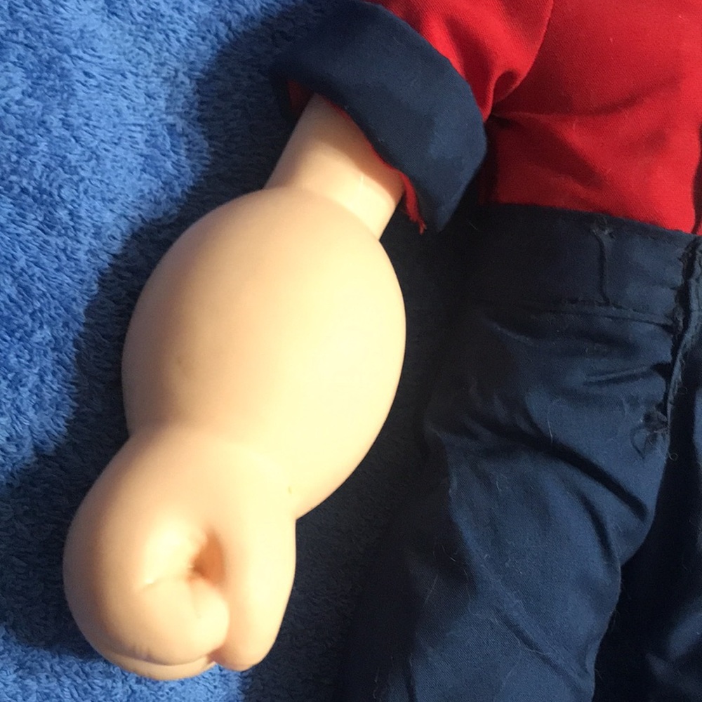 1985 rubber neck rubber arm rubber face Popeye doll - Picture 3 of 12